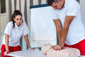 CPR training for lifeguards